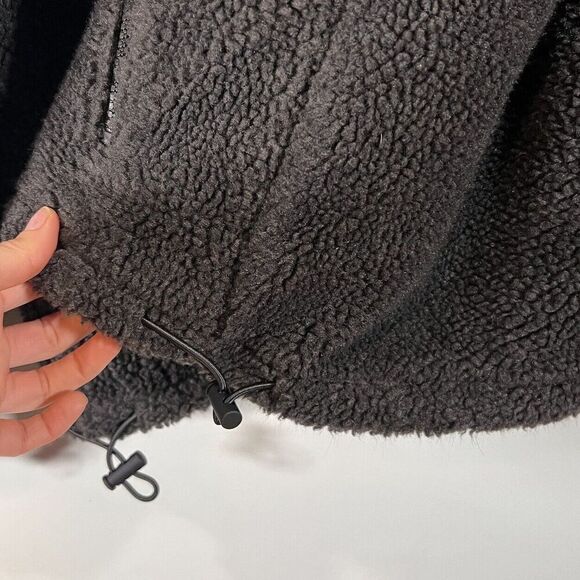 Essentials Fear of God Sherpa Fleece Full Zip Womens Mens Large Gray Oversized - Picture 8 of 12